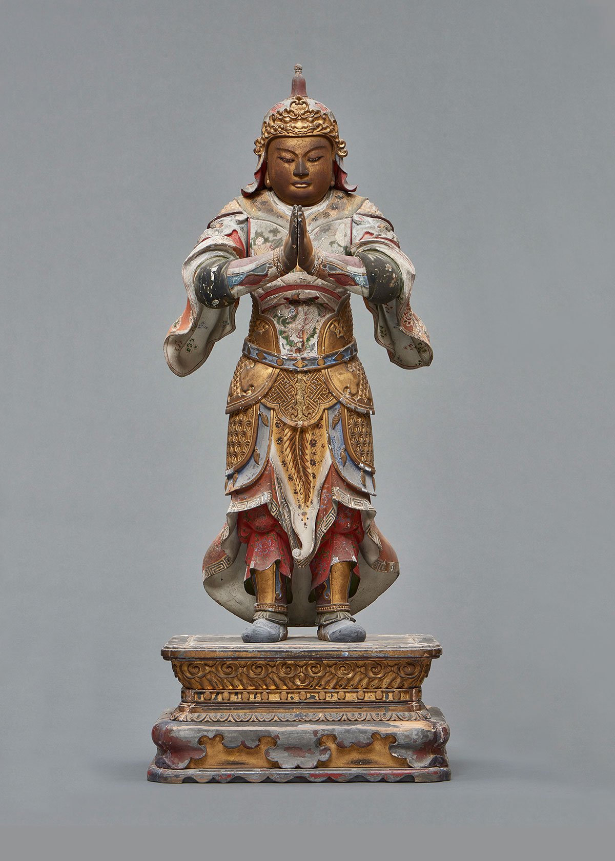 Magnificent Painted Figure of Idaten (1)