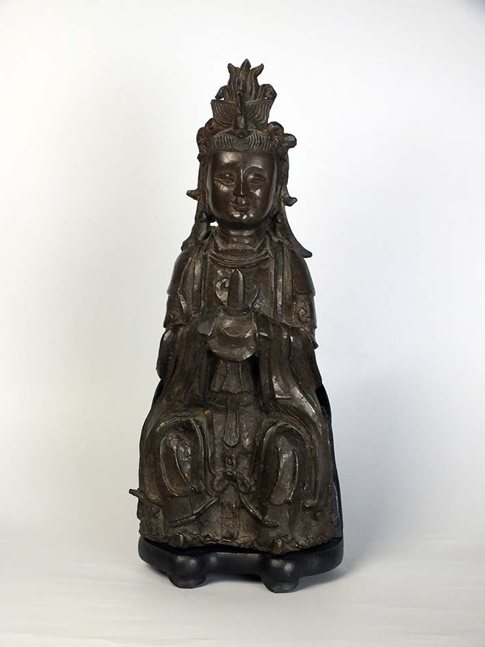 Ming Dynasty Bronze Figure of the Primordial Princess Bixia Yuanjun