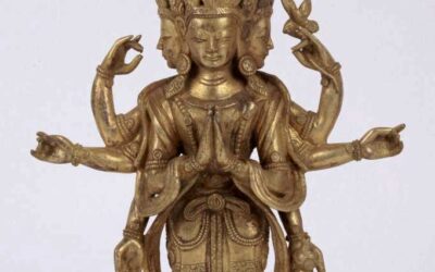 Gild Bronze Figure Avalokitesvara