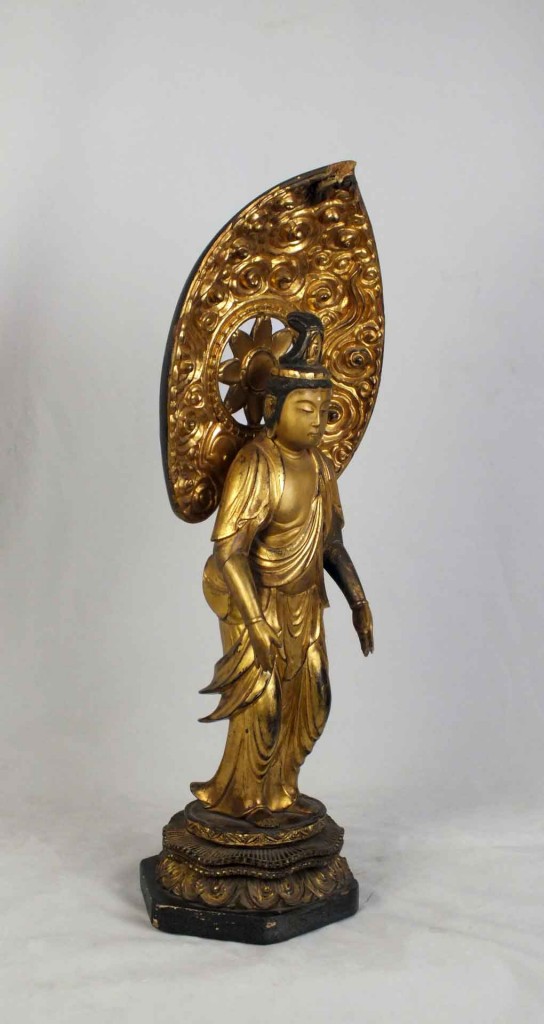 Impressive-Gilt-Wood-Lacquer-Seishi-Bosatsu
