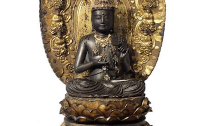 Historically Important Monumental Japanese Bodhisattva