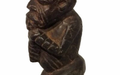 Rare Large Stone Kissi Figure