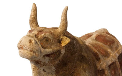 Rare Pottery Ox