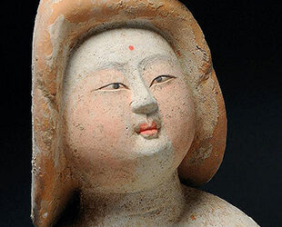 LARGE POTTERY COURT LADY