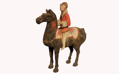 Pottery Equestrian Figure