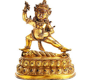 Tibeto Chinese Gilt Bronze Vajraoani