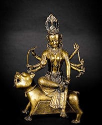 A Bronze Figure of Durga
