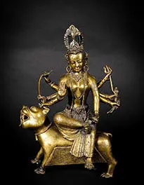 A Bronze Figure of Durga