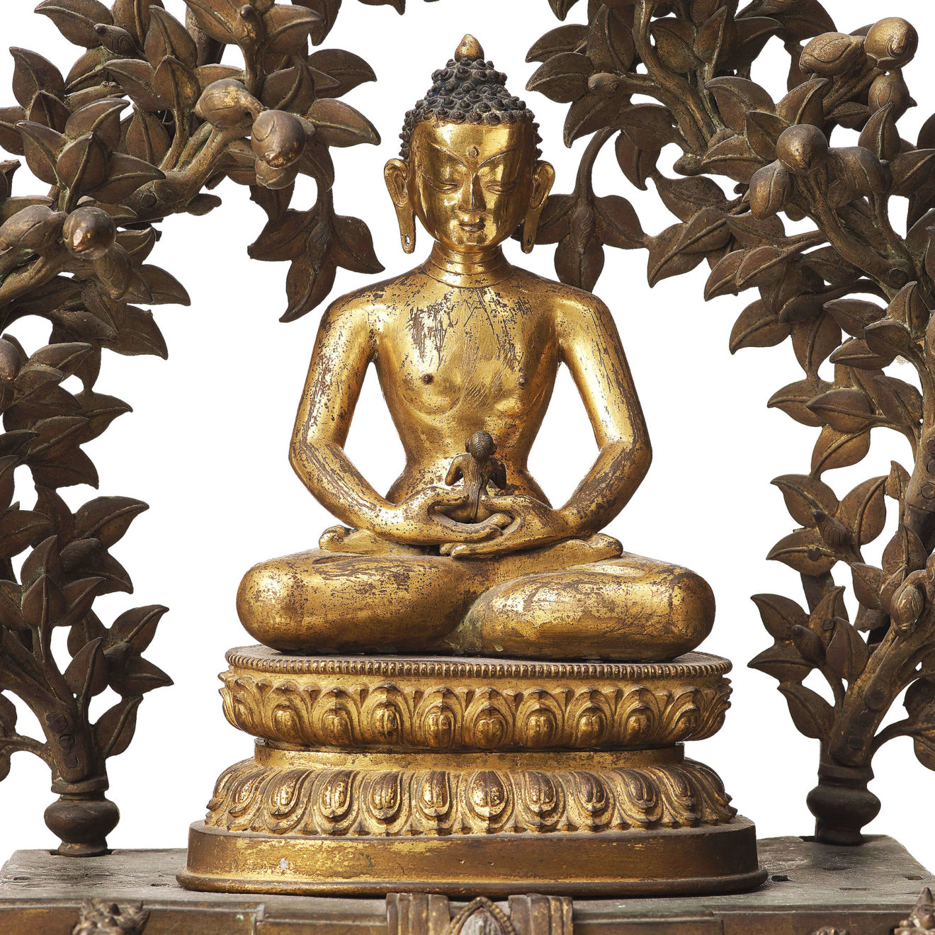 Monumental Gilt Bronze Buddha (13)