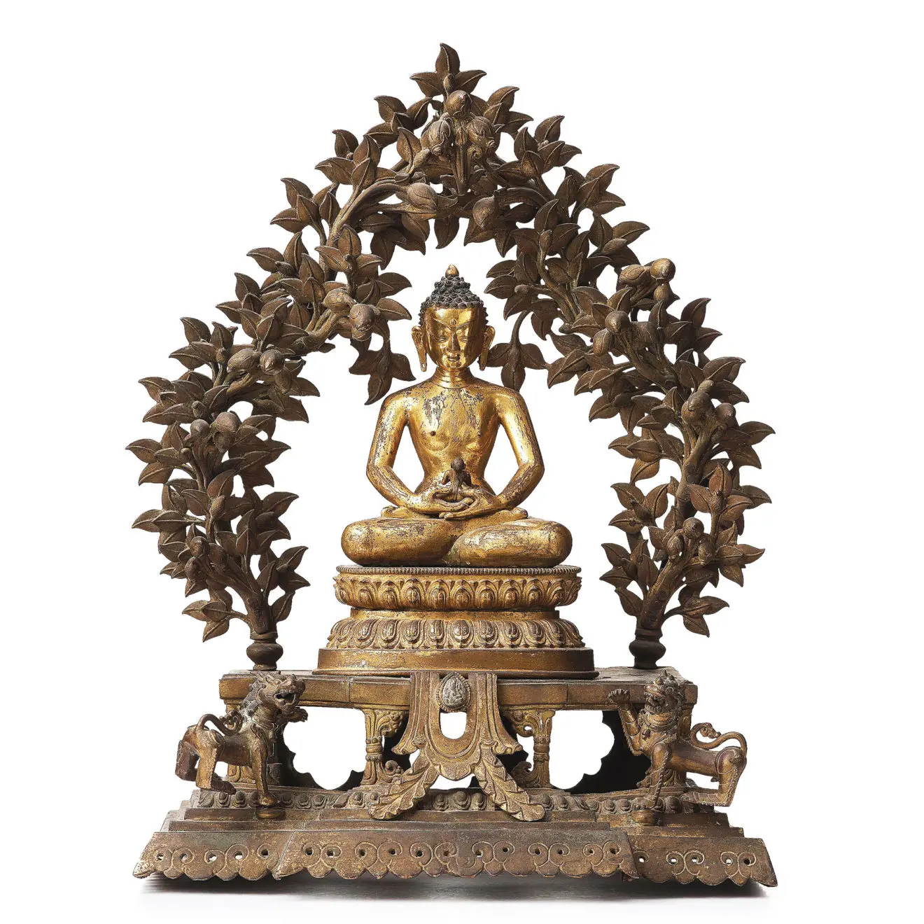 Monumental Gilt Bronze Buddha (14)