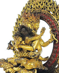 Large Gilt-Bronze Vajrasattva
