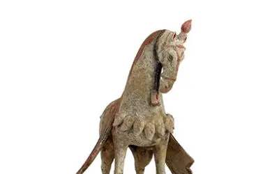 Magnificent Pottery Caparisoned Horse