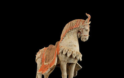 Standing Caparisoned Horse
