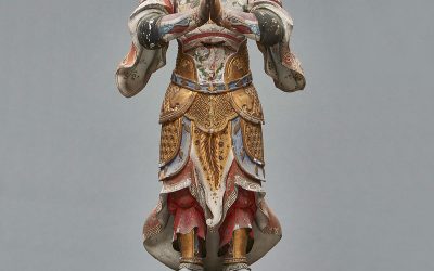 Magnificent Painted Figure of Idaten