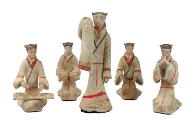 Han Female Musicians and Dancer