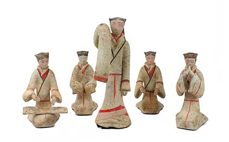 Han Female Musicians and Dancer