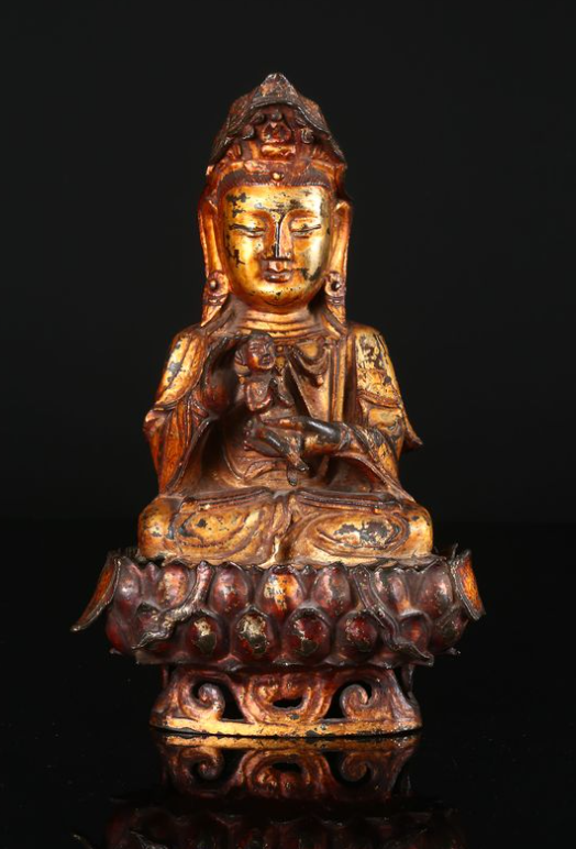 Gilt Bronze Figure Guanyin