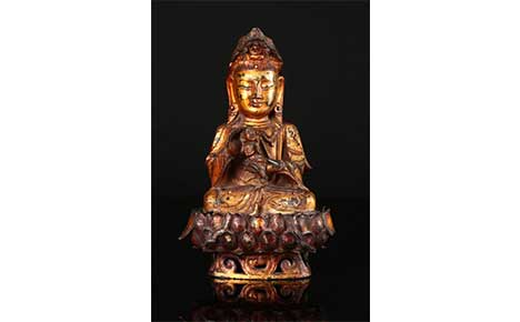 Gilt Bronze Figure Guanyin Gilt Bronze Figure Guanyin