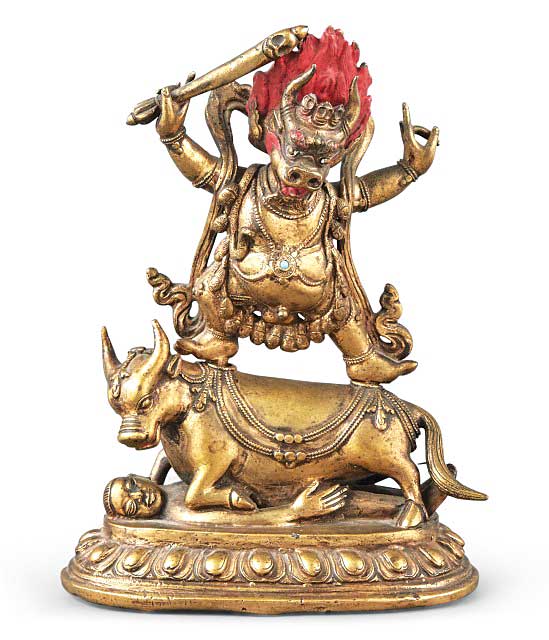 Gilt Bronze Yamadharmaraja