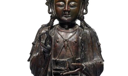 Large Bronze Ming Guanyin