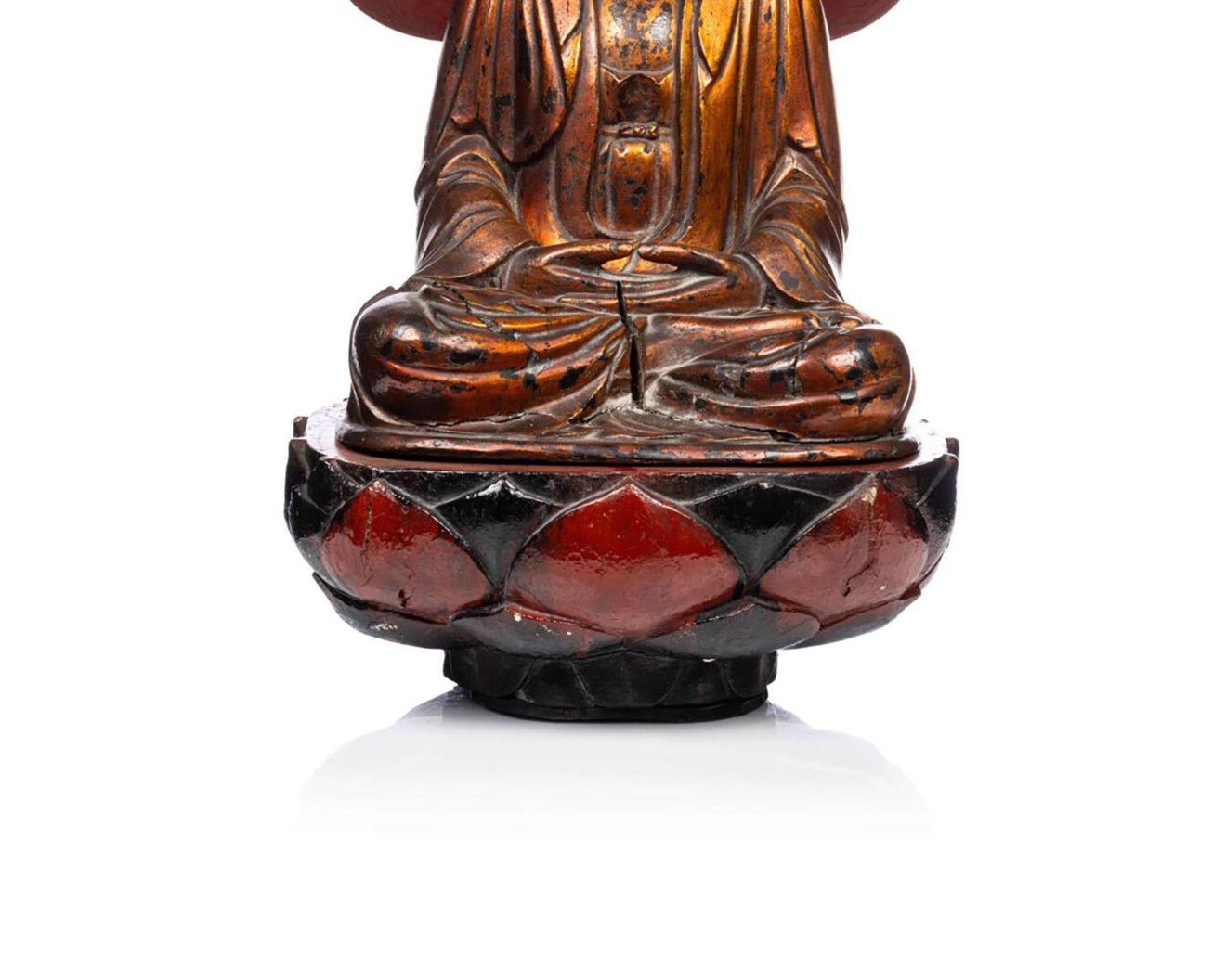 Gild Wood Buddha Vietnam