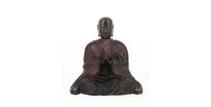 Lacquered Wooden Buddhist Monk