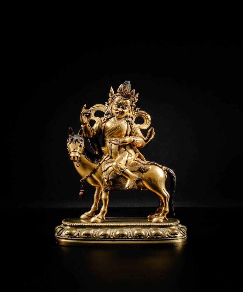 Gilt Bronze Figure Manibhadra - Becker Antiques | Amsterdam