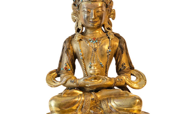 Chinese Gilt Bronze Amitayus