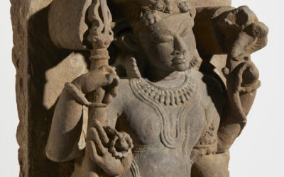 Sandstone Stele Depicting Shiva