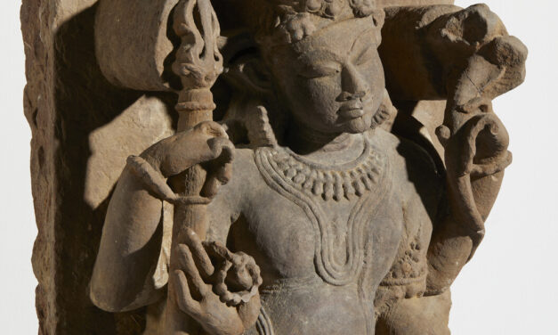 Sandstone Stele Depicting Shiva