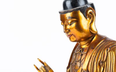 Gilt-Lacquered Wood Figure of a Bodhisattva
