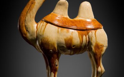 STRAW-GLAZED POTTERY CAMEL