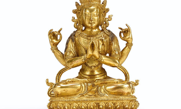 Imperial Gilt-Bronze Avalokitesvara